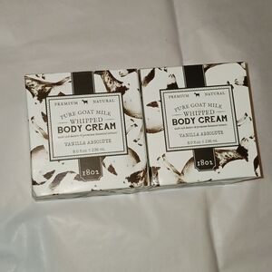 ✨️SEALED✨️ Beekman 1802 Vanilla Absolute Whipped Body Cream Duo Pure Goat Milk
